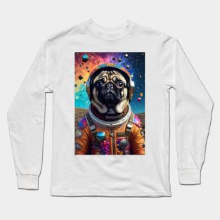 Galactic Pug Explorer Long Sleeve T-Shirt